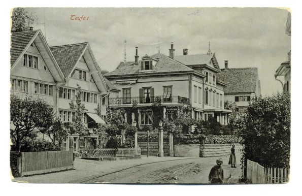 Postkarte Dorf