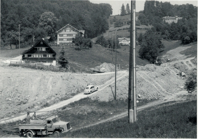 03-Schützenberg Bau Strasse 1976