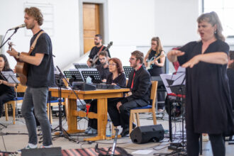 ... trat zusammen mit dem «Tabula Musica Orchestra» auf.